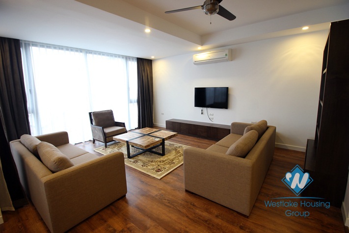 Nice apartment with outdoor balcony for rent on Westlake side, Tay Ho, Hanoi